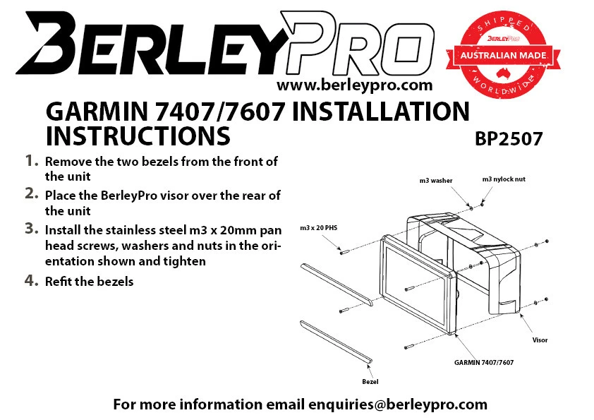 BerleyPro Garmin GPSMAP Visors - Image 4