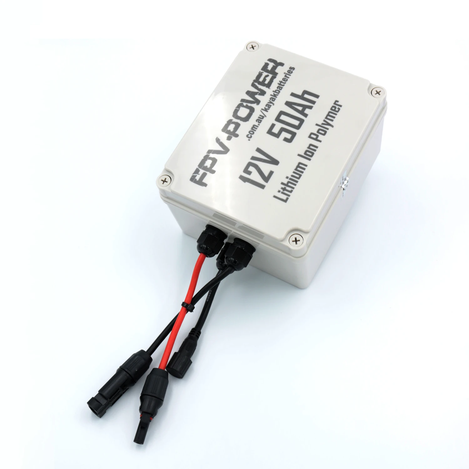 FPV-Power 12V - 50Ah V3 Waterproof Lithium Battery With 10A Charger
