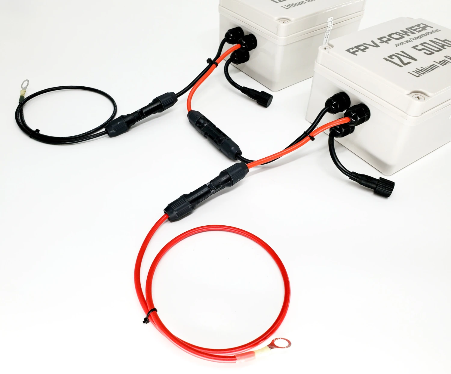 FPV-Power 24V 50Ah Waterproof Lithium Ion Waterproof Power Kit (Wired In Series) With Leads (2-50Ah Batteries) - Image 3