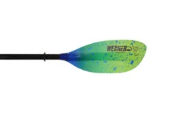 Werner Paddles Shuna Hooked 2-Piece Leverloc Standard Shaft 240-260 Catch Lime Drift