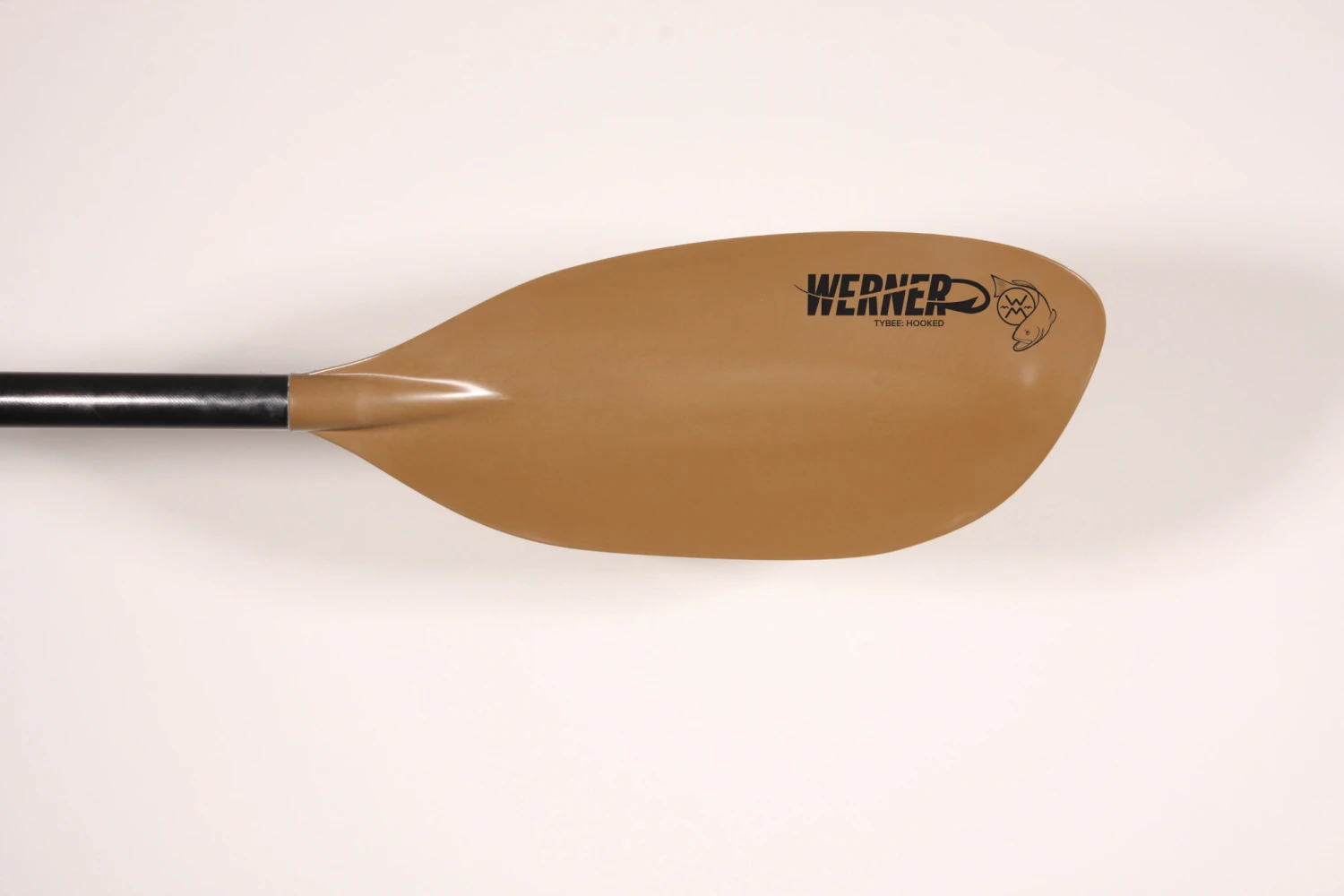 Werner Paddles Tybee Fiberglass Hooked 2-Piece Leverloc Standard Shaft 220-240 Brown